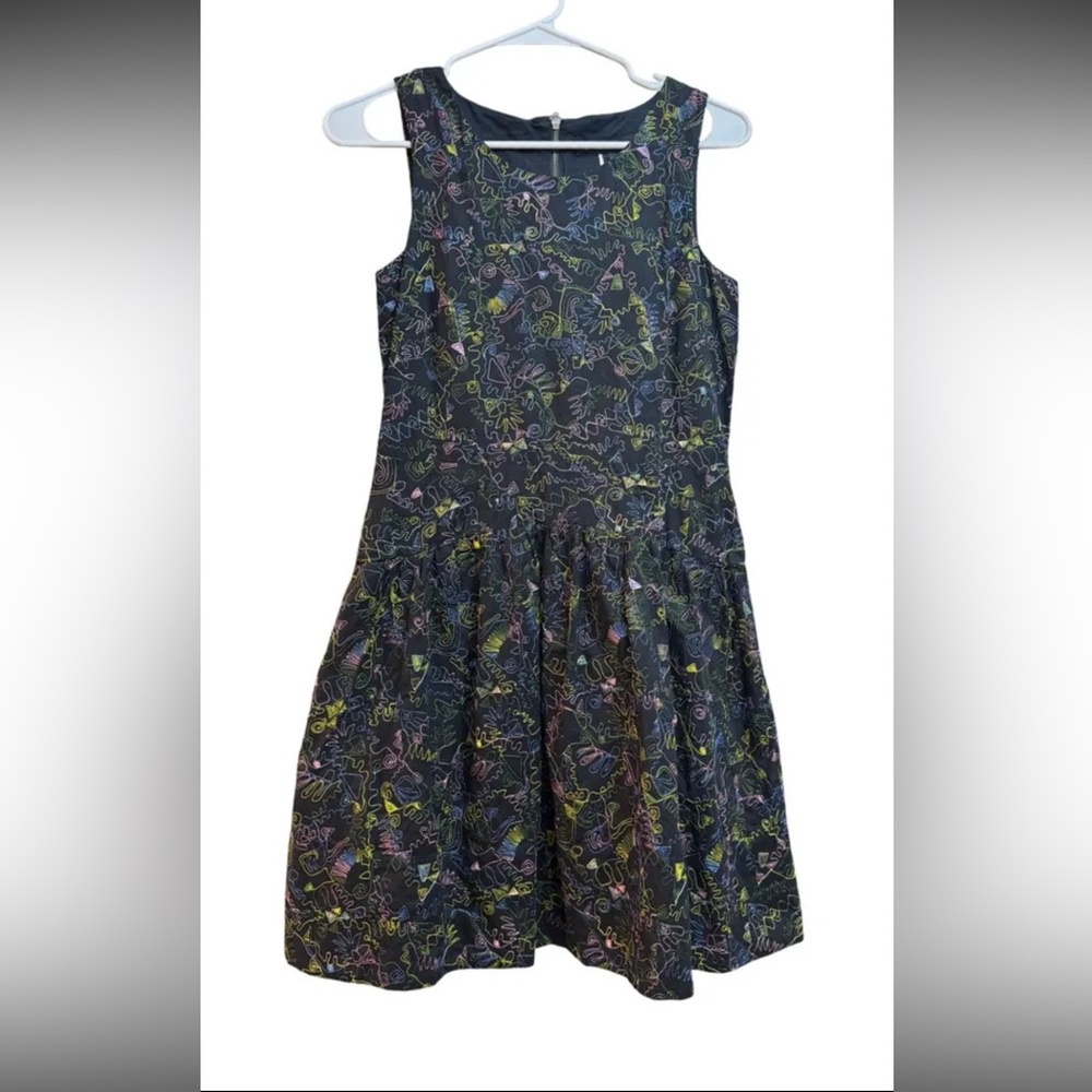 Y2K Marc by Marc Jacobs Scribble Embroidered Dress Sz 0